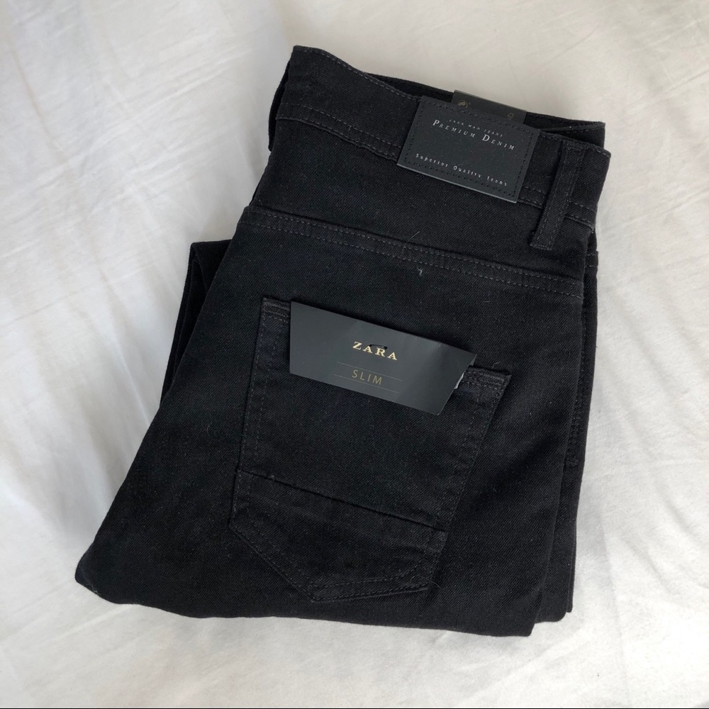 New Zara Man Premium Black Jeans